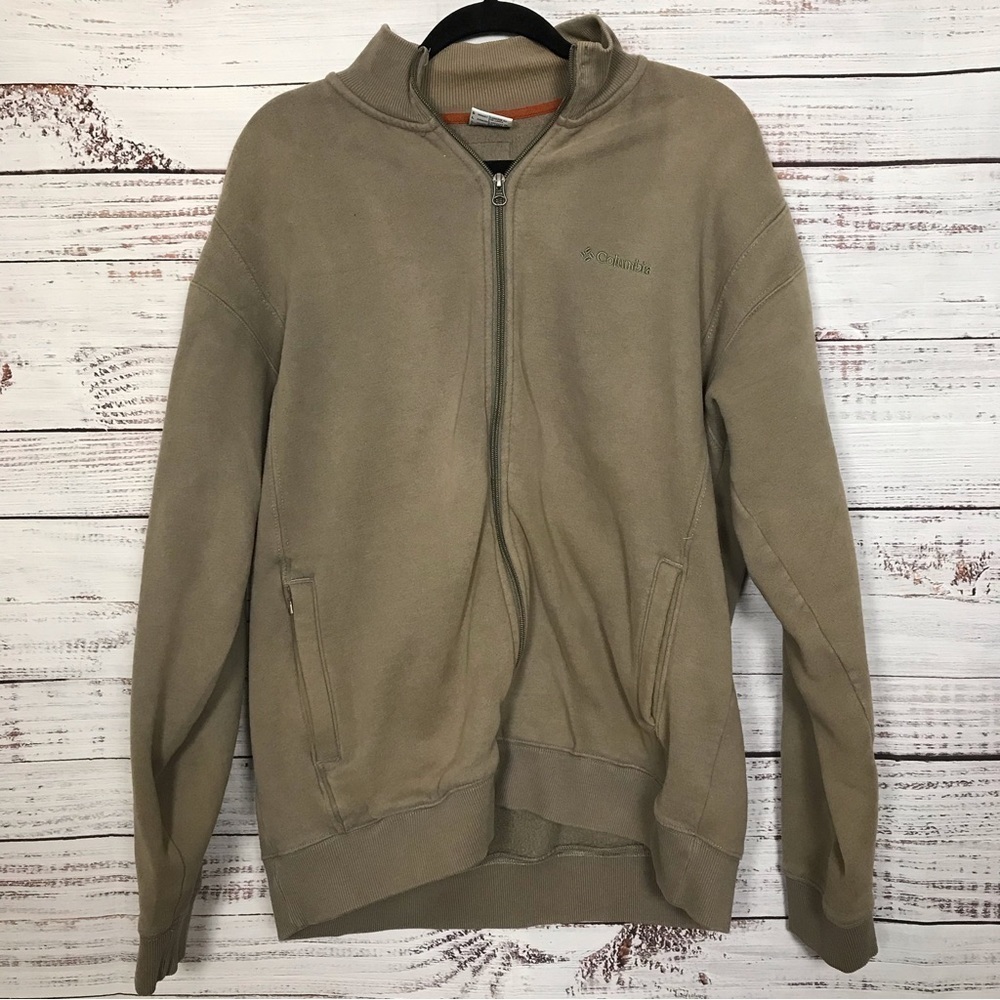 Columbiaβ Full zip fleece size menβs large popover jacket